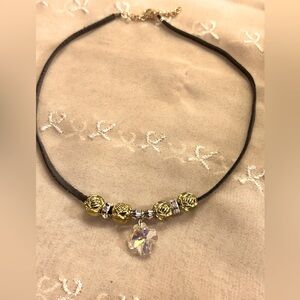 Gold AB Swarkovski Crystal Choker